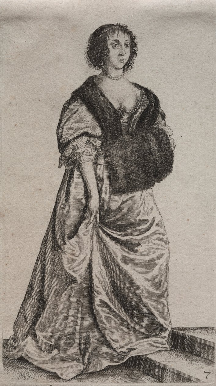 从贵族到乡村女性，英国女性的几种习性，1639年。 作者 瓦茨劳斯·霍拉尔