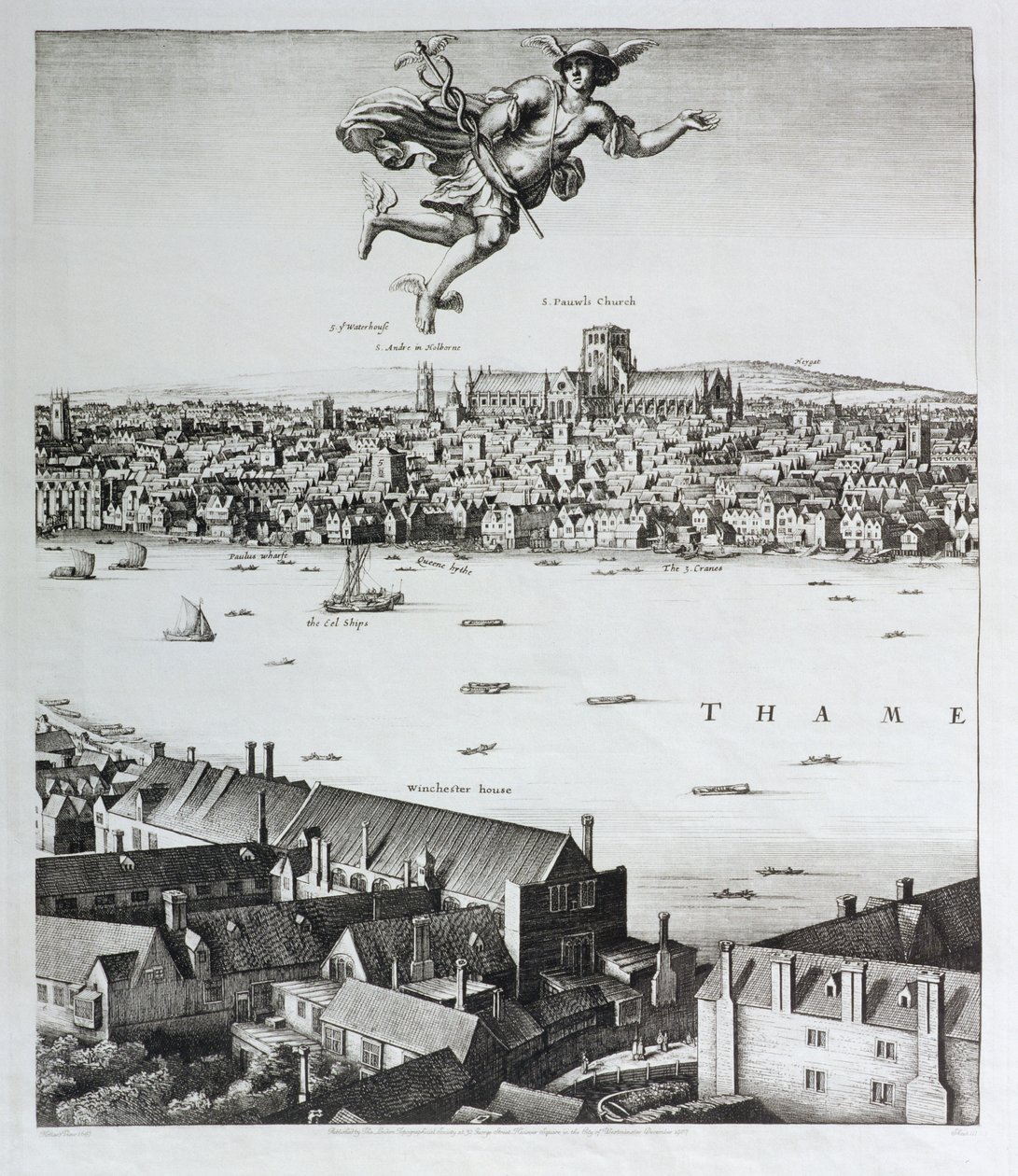 伦敦景观，1647年出版（传真副本）（详细） 作者 瓦茨劳斯·霍拉尔