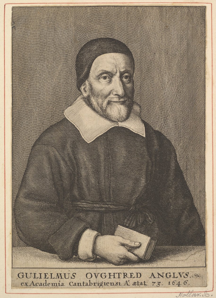 威廉·奥格瑞德（William Oughtred），1644年。 作者 瓦茨劳斯·霍拉尔