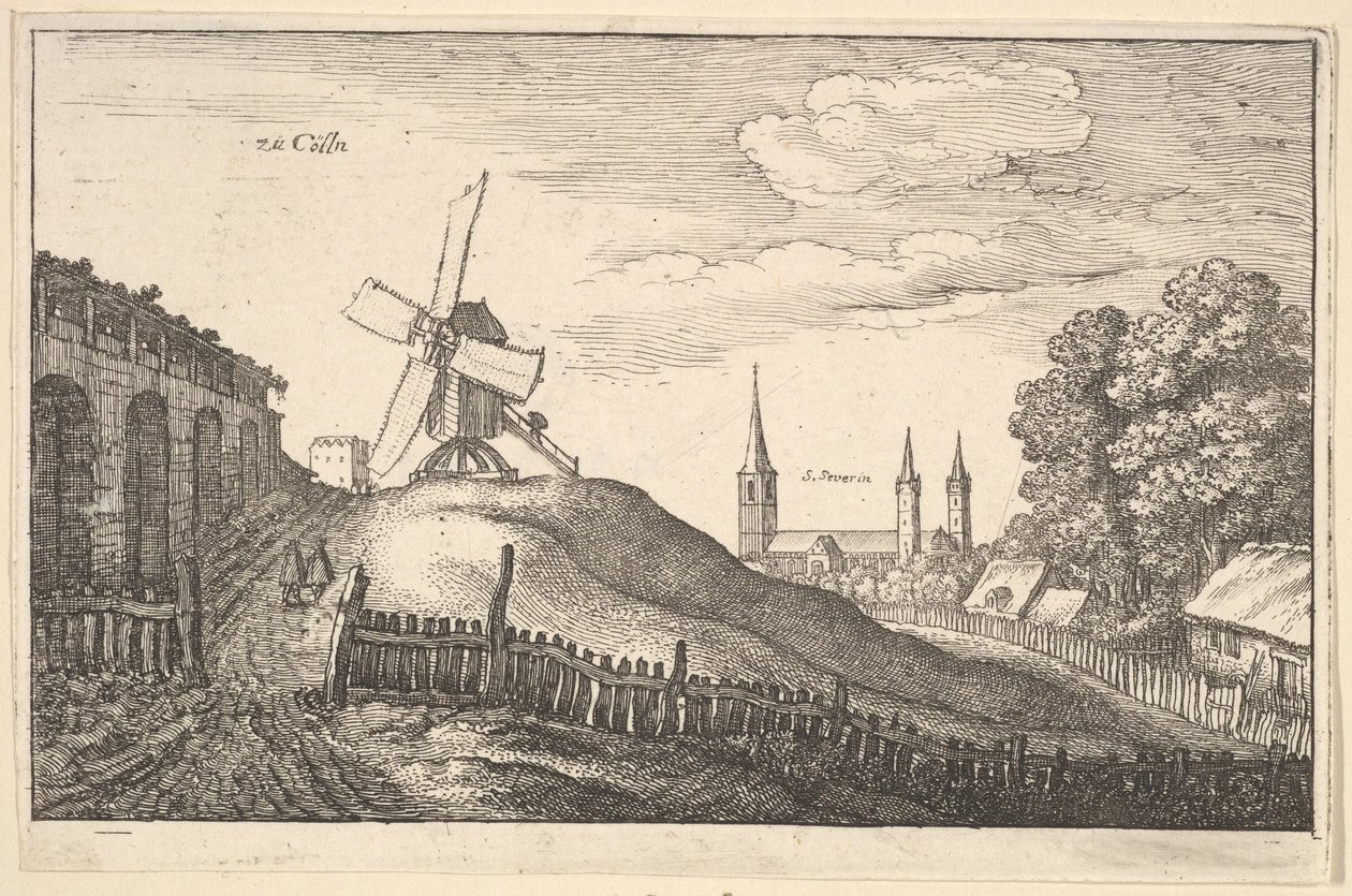 zü Cölln 科隆，1643年。 作者 瓦茨劳斯·霍拉尔