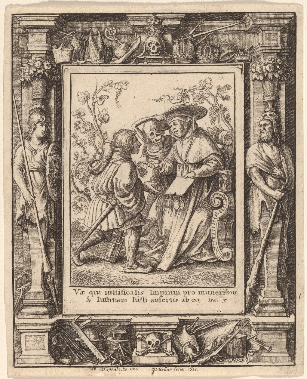 红衣主教 作者 瓦茨拉夫·霍拉尔（Hans Holbein the Younger） 亚伯拉罕·范·迪彭贝克（Abraham van Diepenbeeck）之后