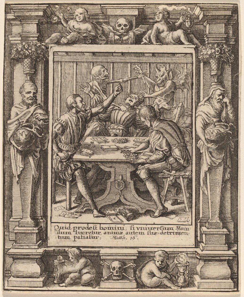 游戏者 作者 瓦茨拉夫·霍拉尔（Hans Holbein the Younger） 亚伯拉罕·范·迪彭贝克（Abraham van Diepenbeeck）之后