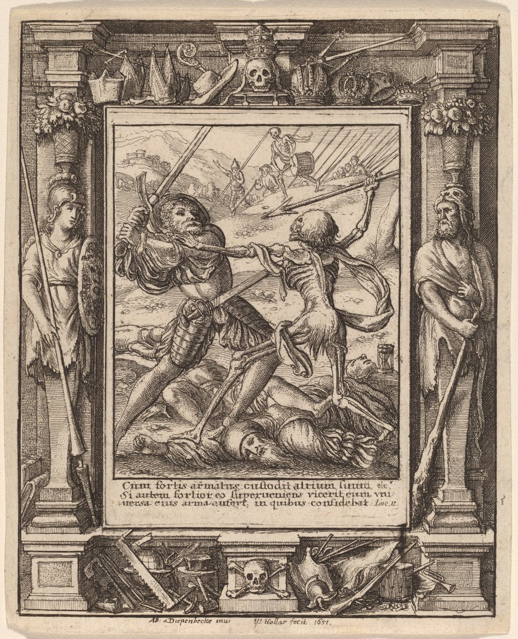 骑士 作者 瓦茨拉夫·霍拉尔（Hans Holbein the Younger） 亚伯拉罕·范·迪彭贝克（Abraham van Diepenbeeck）之后