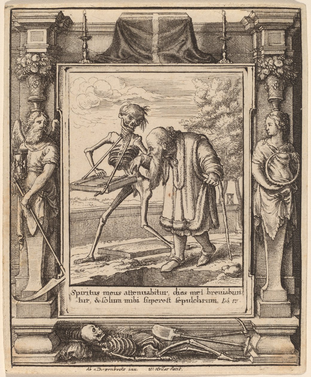 老人 作者 瓦茨拉夫·霍拉尔（Hans Holbein the Younger） 亚伯拉罕·范·迪彭贝克（Abraham van Diepenbeeck）之后