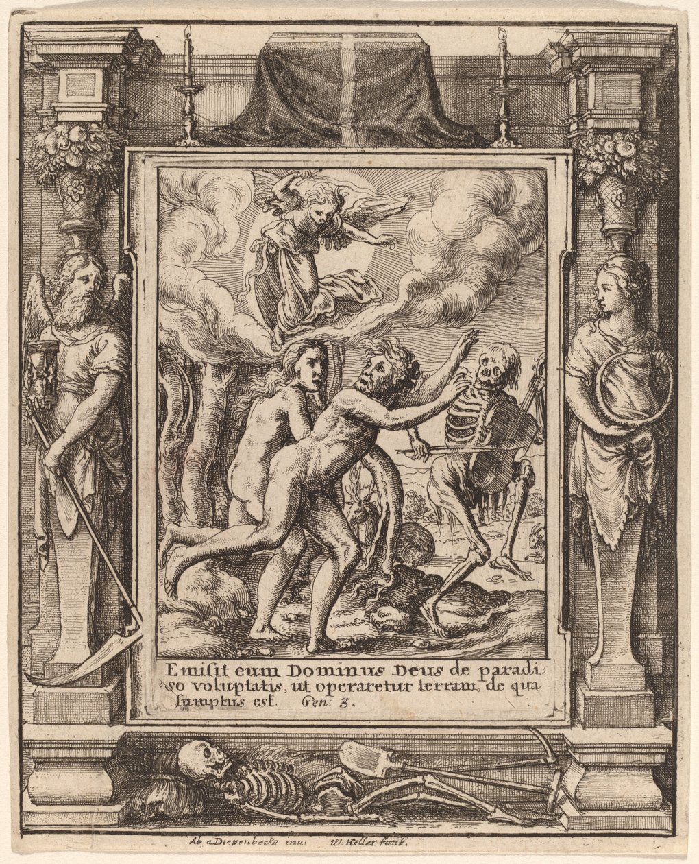 失乐园 作者 瓦茨拉夫·霍拉尔（Hans Holbein the Younger） 亚伯拉罕·范·迪彭贝克（Abraham van Diepenbeeck）之后