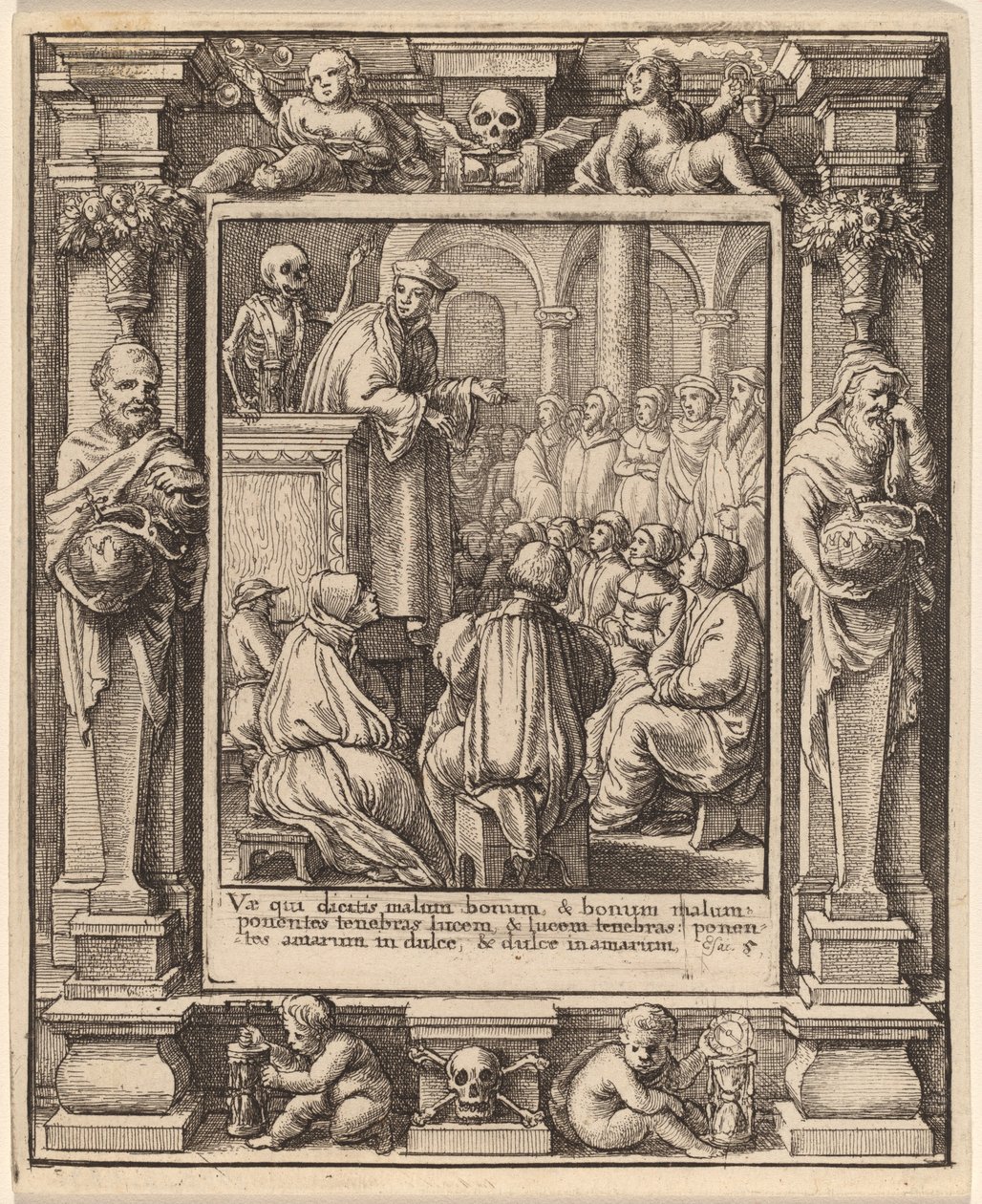 传道者 作者 瓦茨拉夫·霍拉尔（Hans Holbein the Younger） 亚伯拉罕·范·迪彭贝克（Abraham van Diepenbeeck）之后