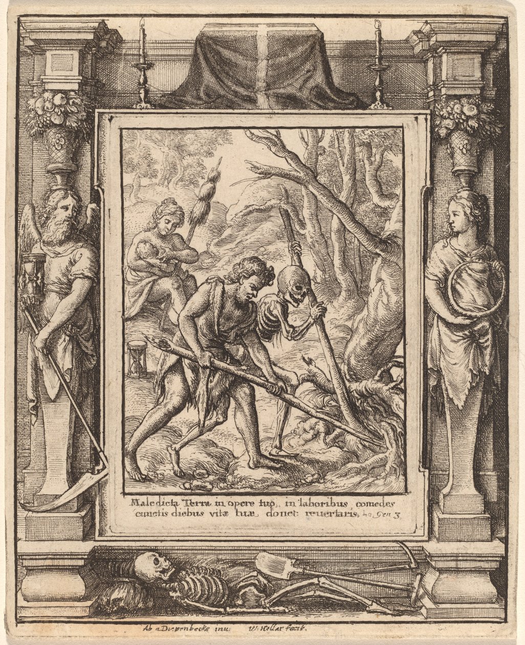 当Adam Delved时 作者 瓦茨拉夫·霍拉尔（Hans Holbein the Younger） 亚伯拉罕·范·迪彭贝克（Abraham van Diepenbeeck）之后