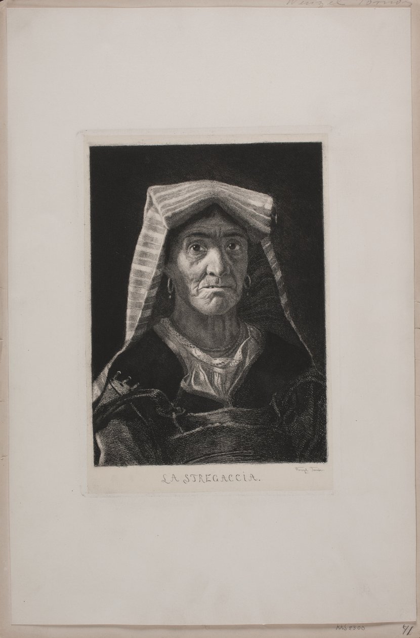 La Stregaccia.罗马女性肖像 作者 温泽尔·托尔诺