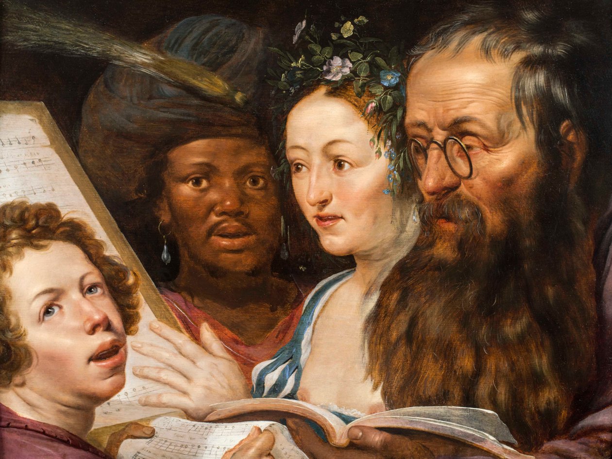 音乐寓言，1625年 作者 Werner Jacobsz van den Valckert