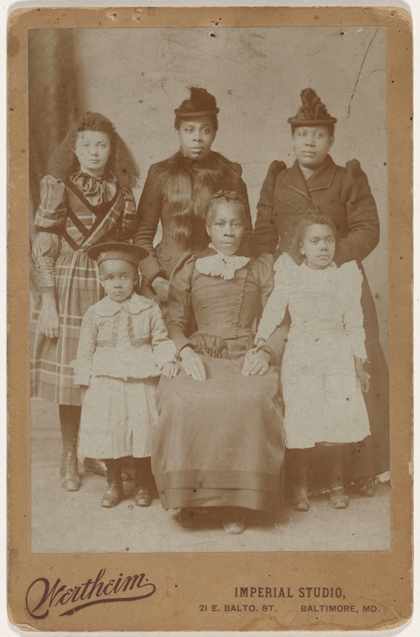 家庭肖像，约 1895 年1895 年（照片） 作者 韦特海姆帝国工作室