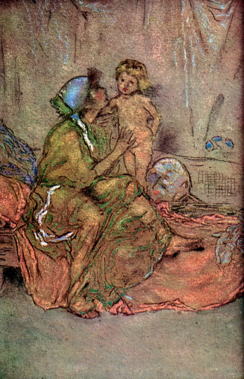 母与子》，1925年。 作者 惠斯勒