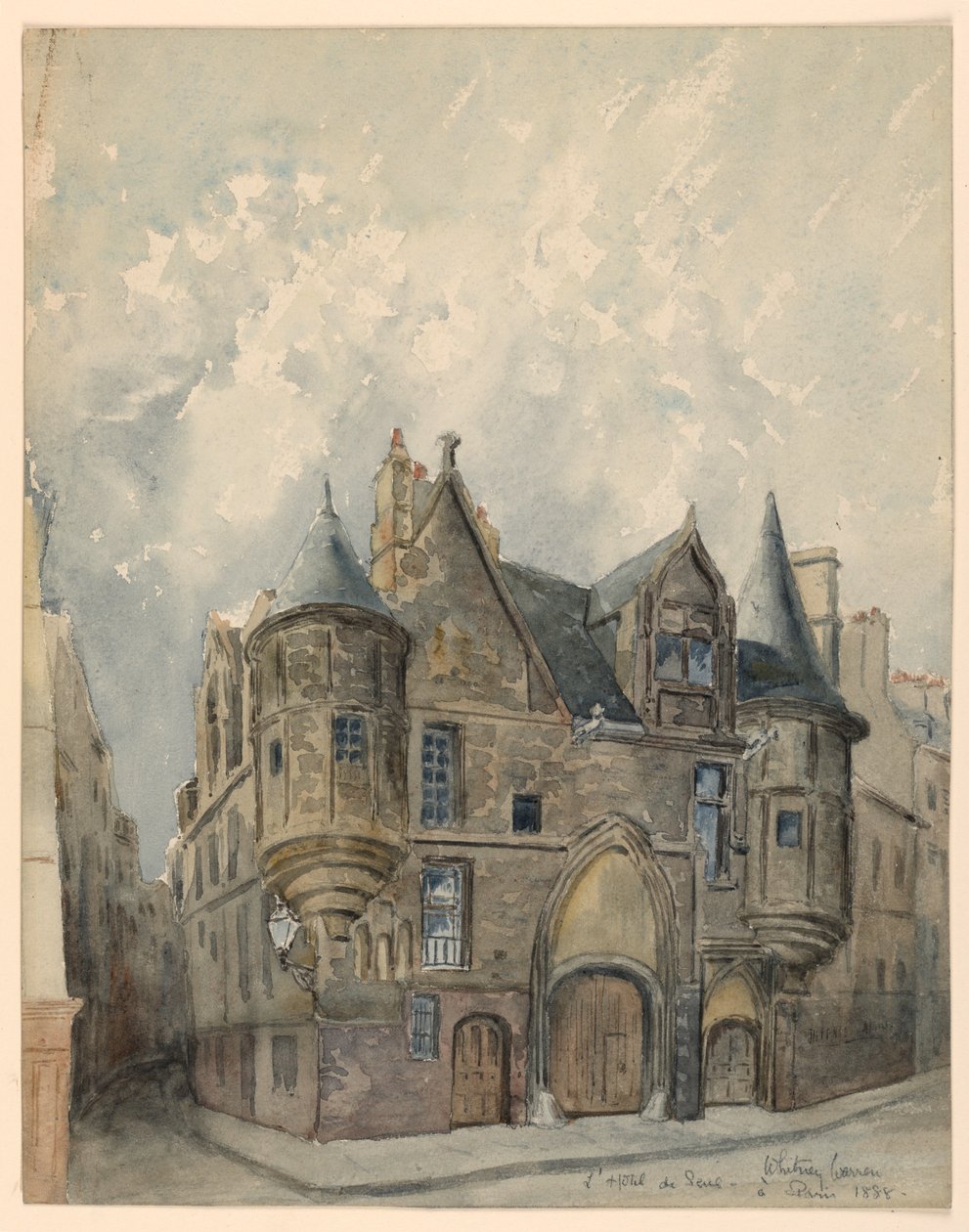 绘画，巴黎感德酒店，1888 年 作者 小惠特尼·沃伦