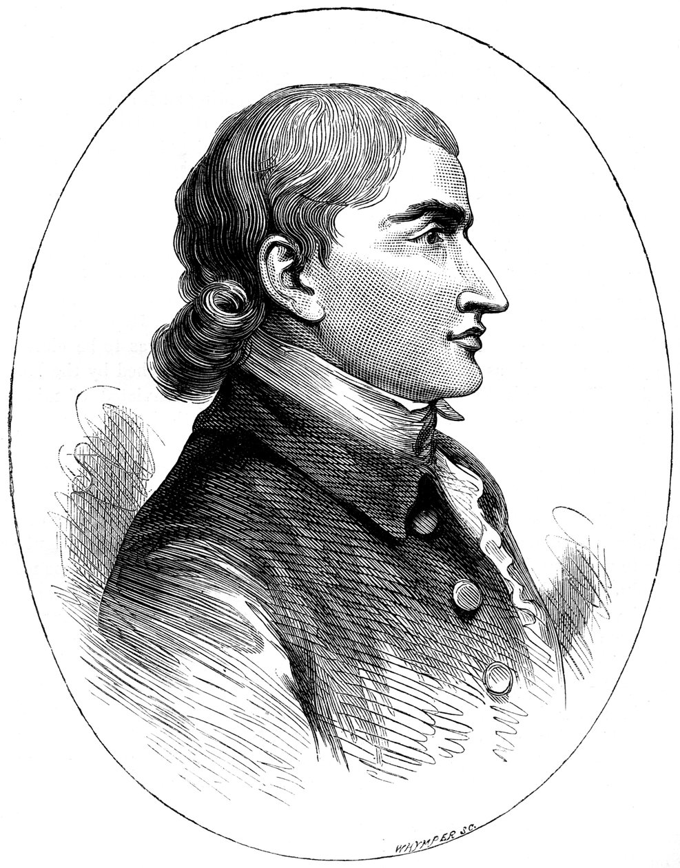 美国政治家约翰·杰伊（John Jay），摘自1783年出版的印刷版，c1880。 作者 为何