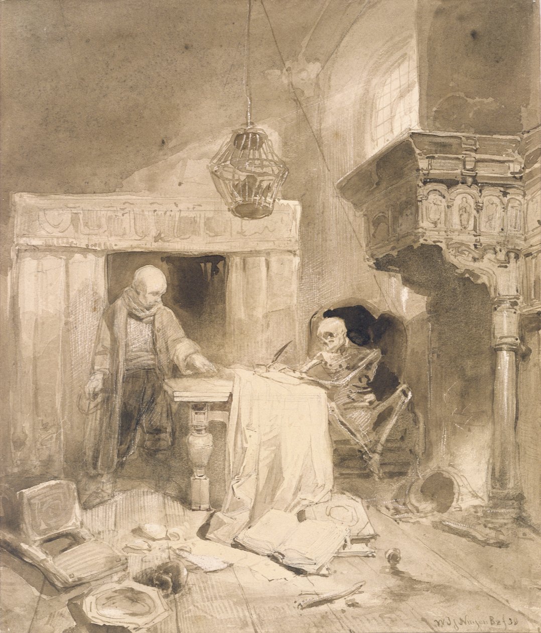 腓利门，1838年（棕褐色和洗） 作者 威南德·约瑟夫·努恩