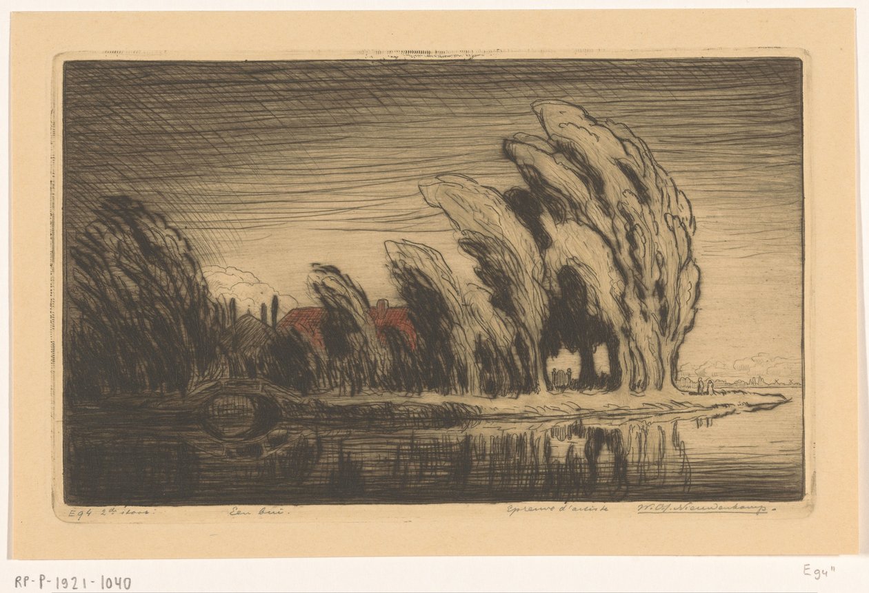 暴风雨中的海滨农舍
暴风雨（原标题） 作者 Wijnand Otto Jan Nieuwenkamp（艺术家签名）