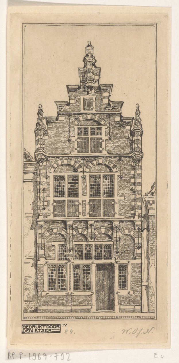 伊丹博物馆正面
伊丹博物馆正面（原标题） 作者 Wijnand Otto Jan Nieuwenkamp（艺术家签名）