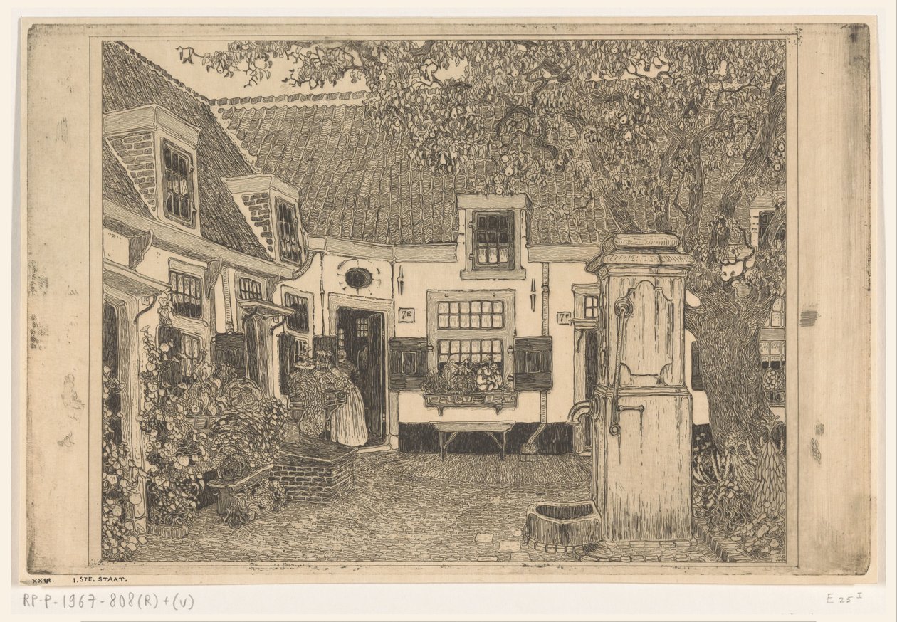 哈勒姆的 Hofje van Loo
宁静的庭院（原标题） 作者 维南德·奥托·扬·纽文坎普