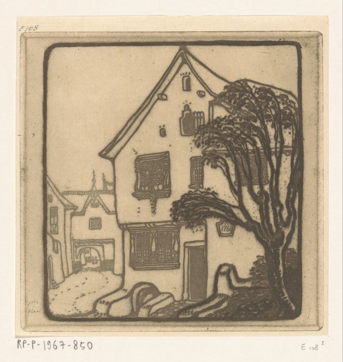 Straat in een stad aan de Moezel Aan de Moezel (original title) 作者 维南德·奥托·扬·纽文坎普