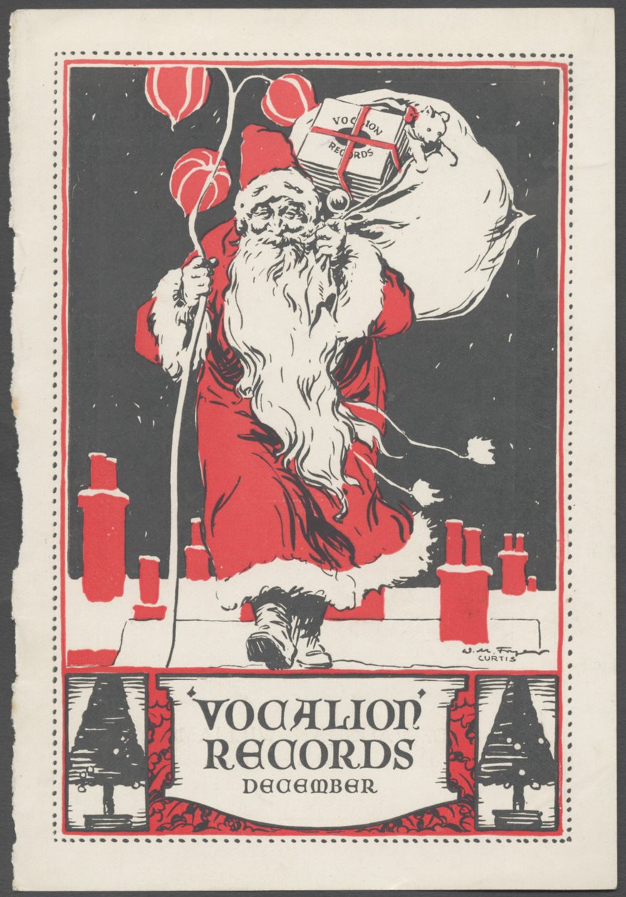 Vocalion唱片公告，1922年 作者 Wilfred Fryer，柯蒂斯广告公司