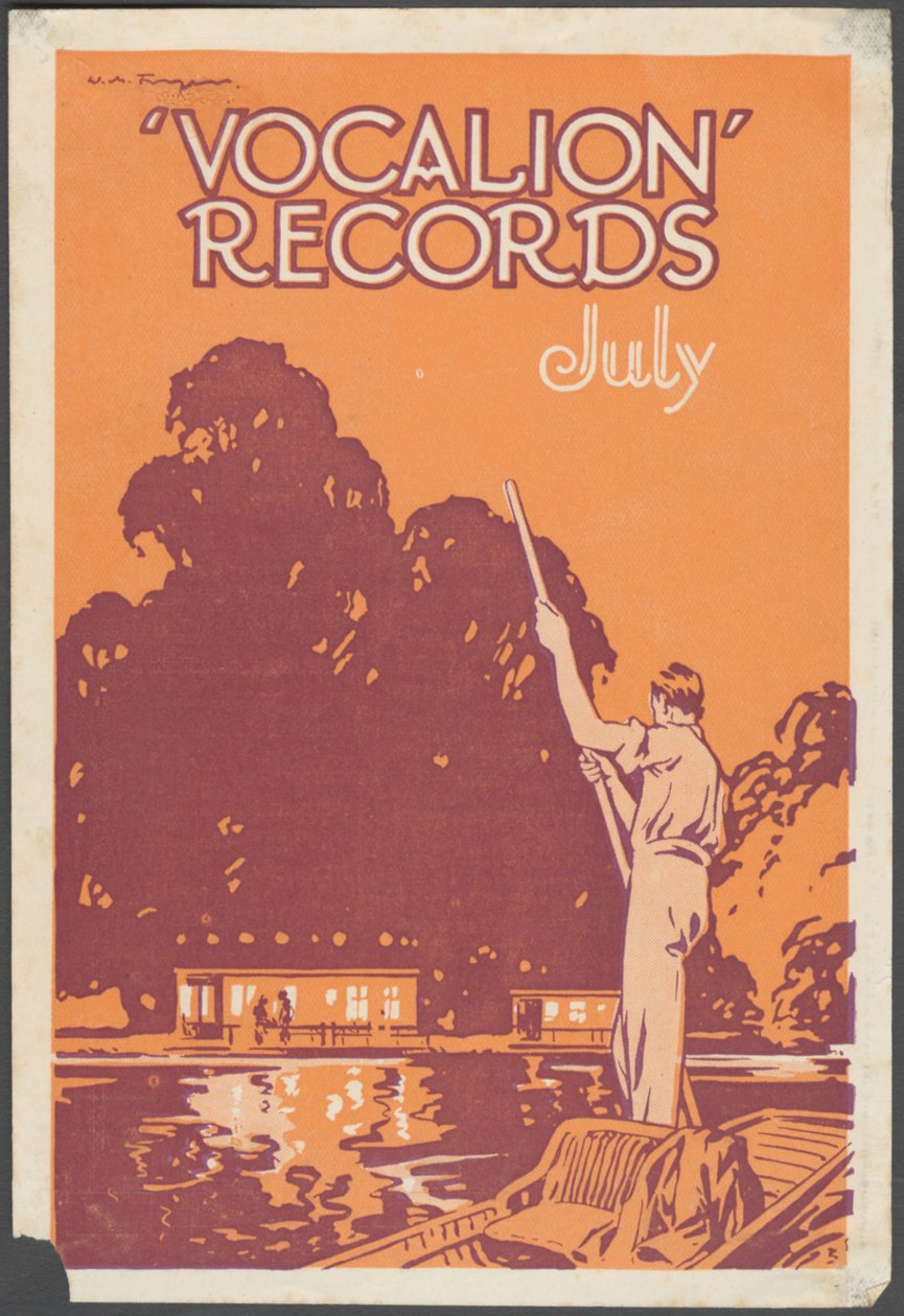 Vocalion唱片公司公告, 1920年代 作者 威尔弗雷德·弗莱尔