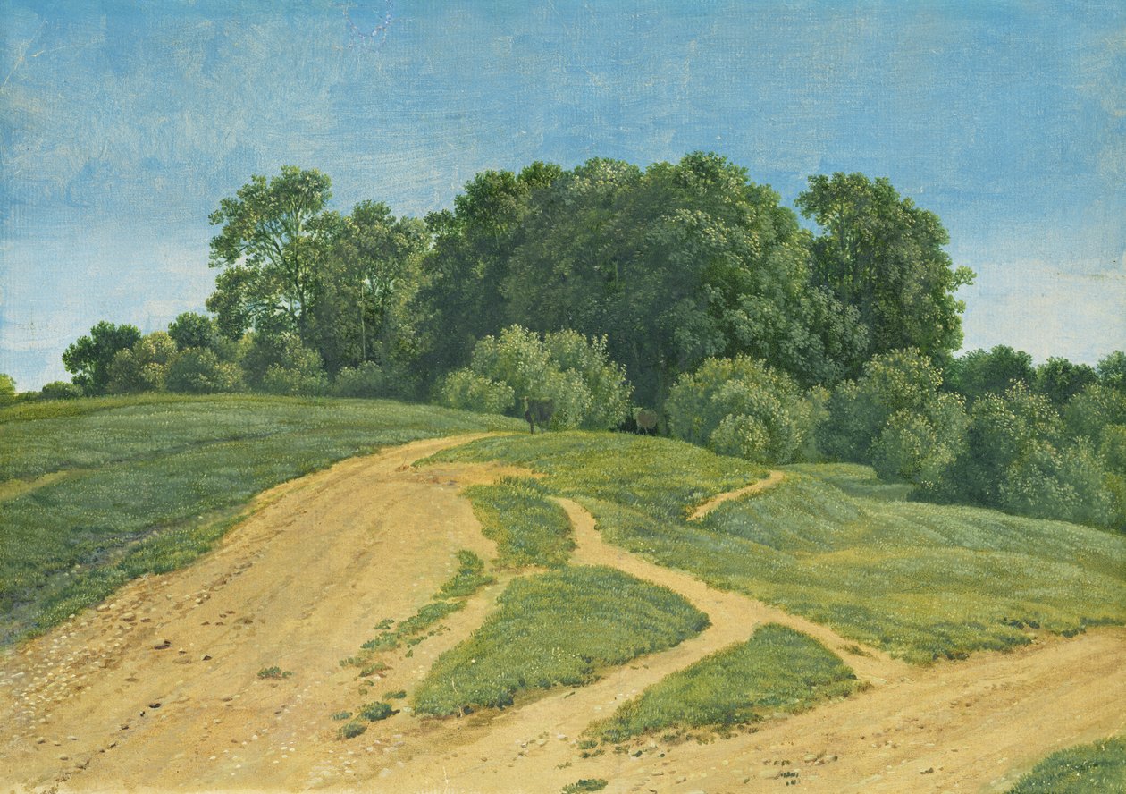 跨越田野的轨道，c.1821 作者 威廉·亚历山大·科贝尔