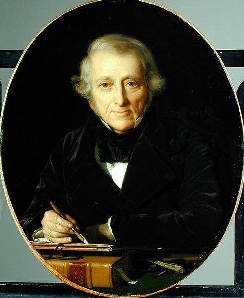 肖像艺术家Leo Lehmann（1782-1859），1851年 作者 威廉·奥古斯特·鲁道夫·莱曼