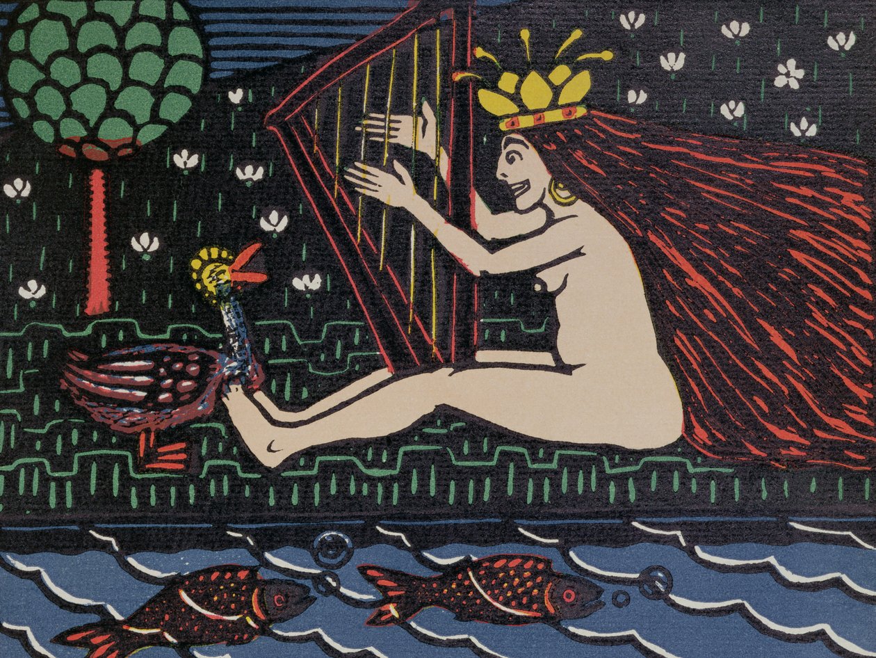 女巫，c.1900（打印） 作者 威廉·拉格