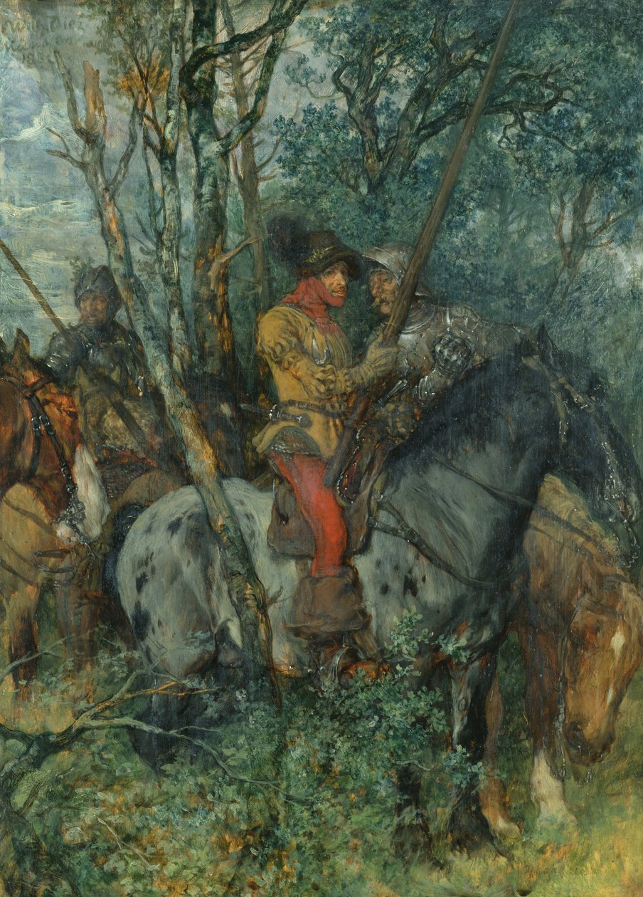 在Ambush，1882年 作者 威廉·冯·迪兹