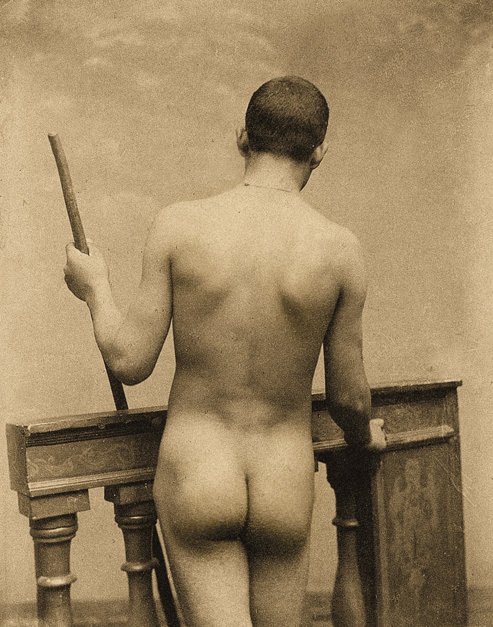 研究男性裸体，西西里岛，C.1900 作者 威廉·冯·格洛登男爵