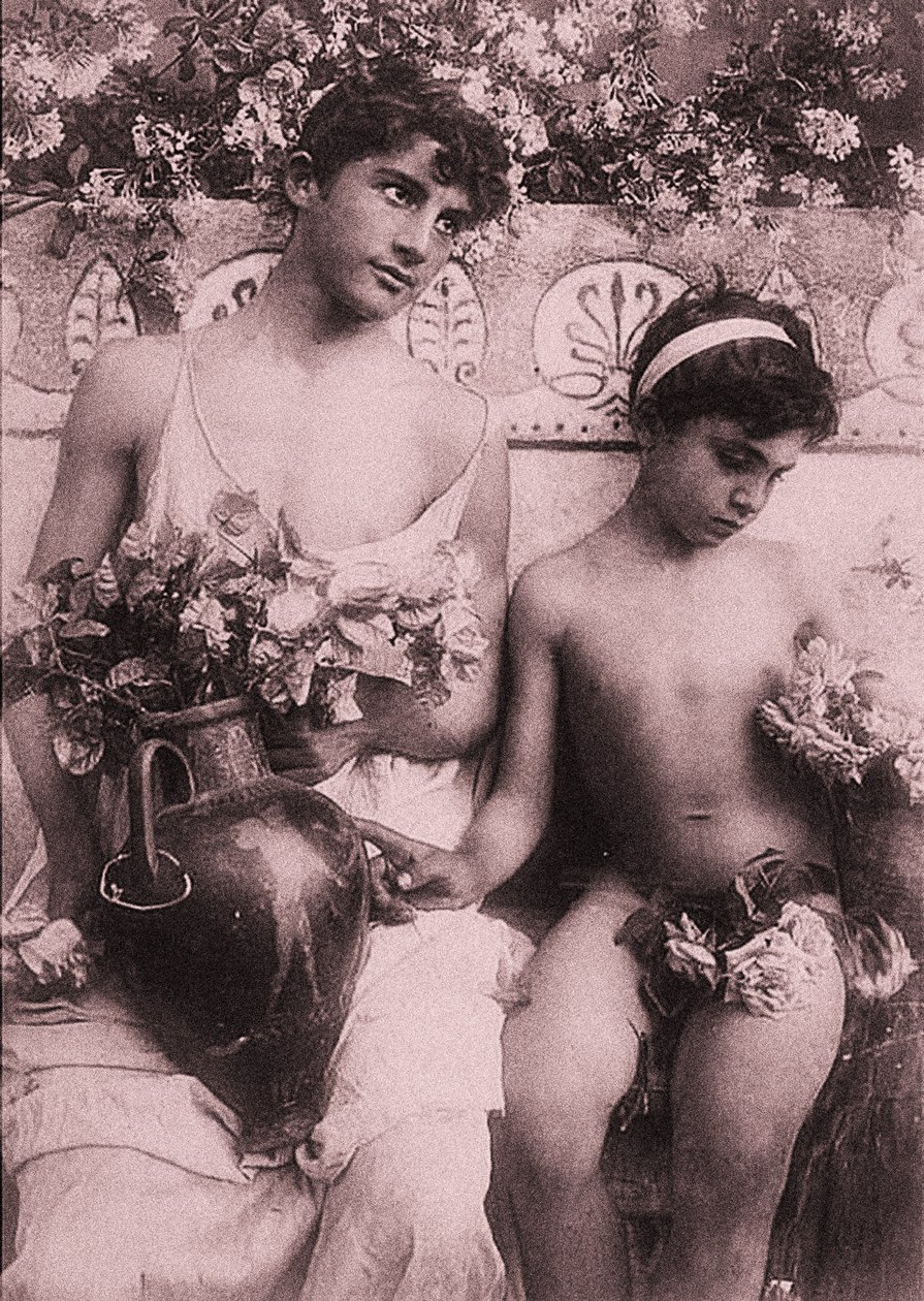 研究两个男孩，西西里岛，C.1900 作者 威廉·冯·格洛登男爵