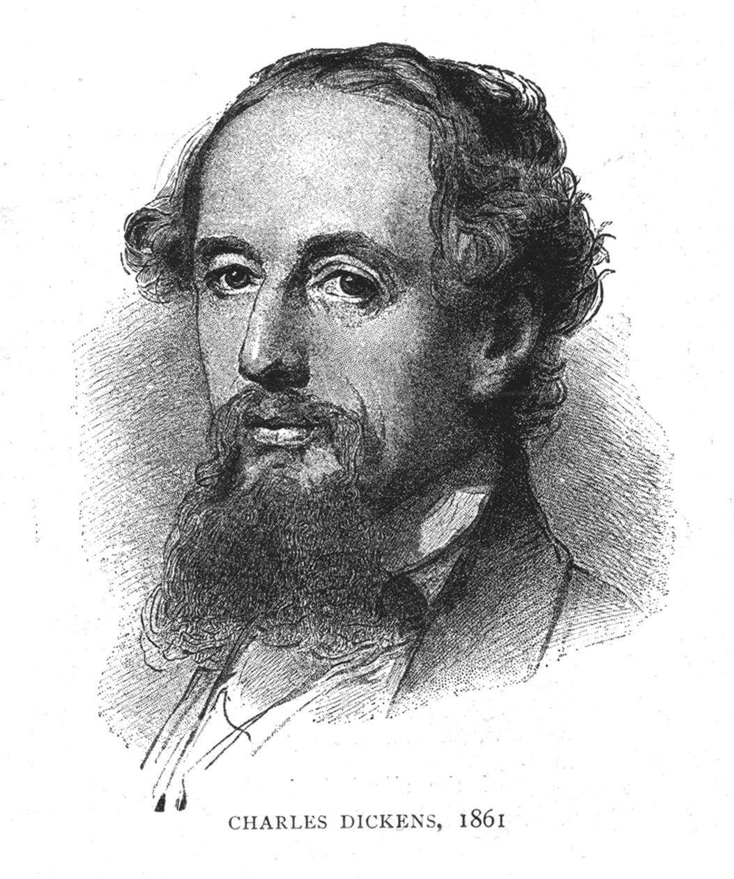 狄更斯（Charles Dickens），1861年 作者 威廉·奥古斯特·鲁道夫·莱曼