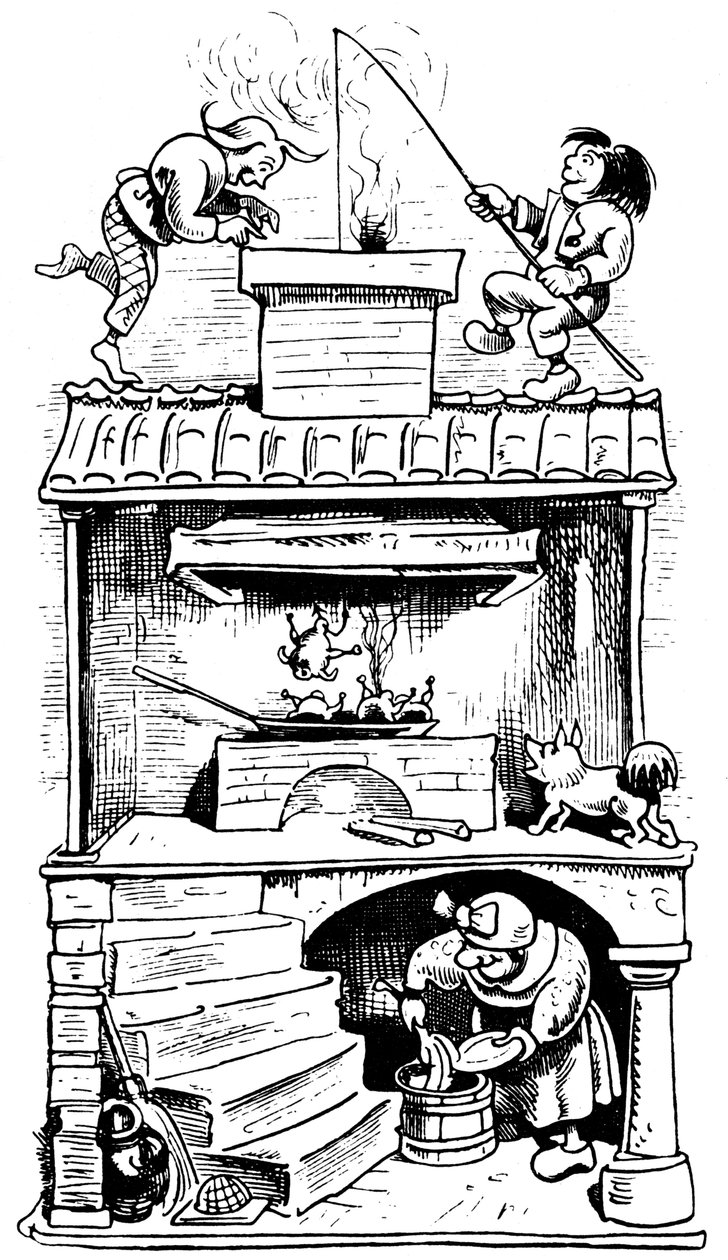 寡妇之家第二把戏，1865年。 作者 威廉·布希
