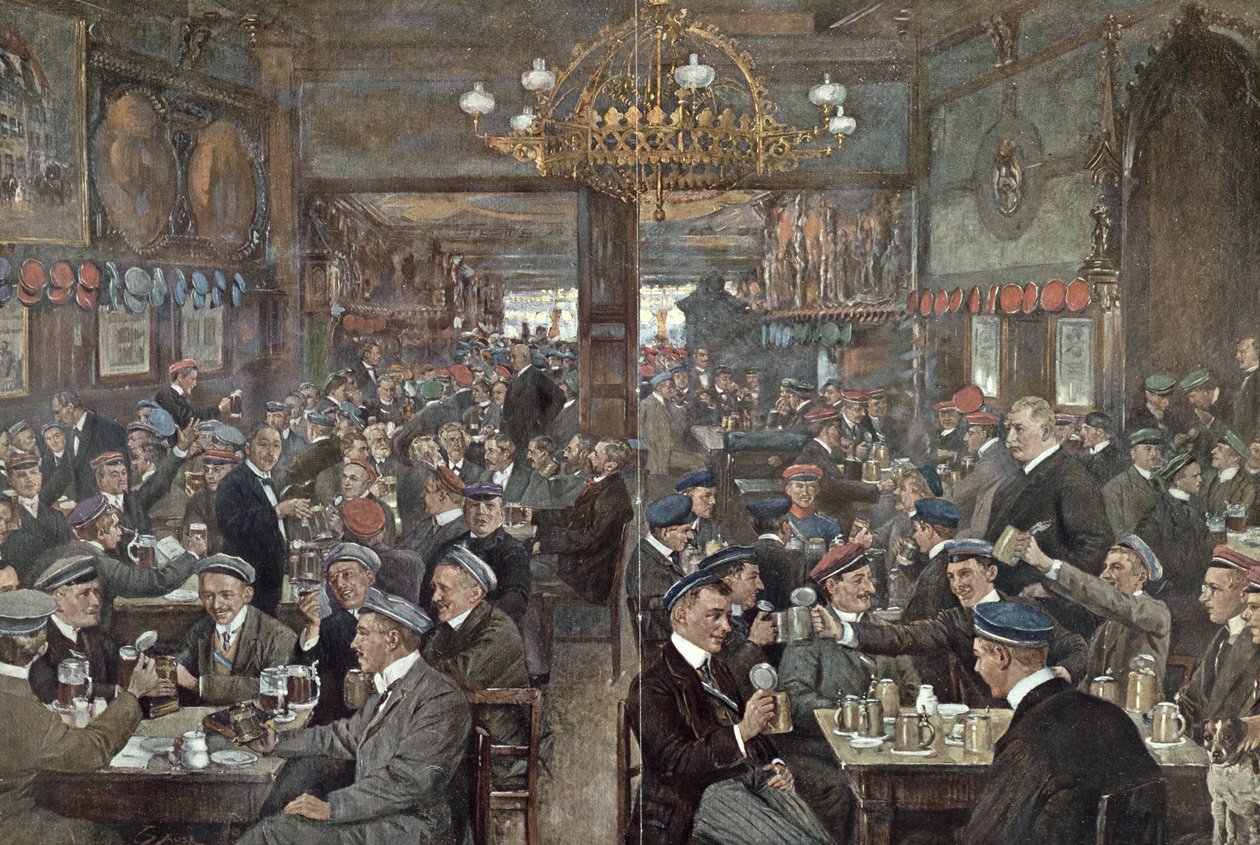 位于莱比锡的Thuringer Hof学生小酒馆，c.1900 作者 威廉·高斯（Wilhelm Gause）