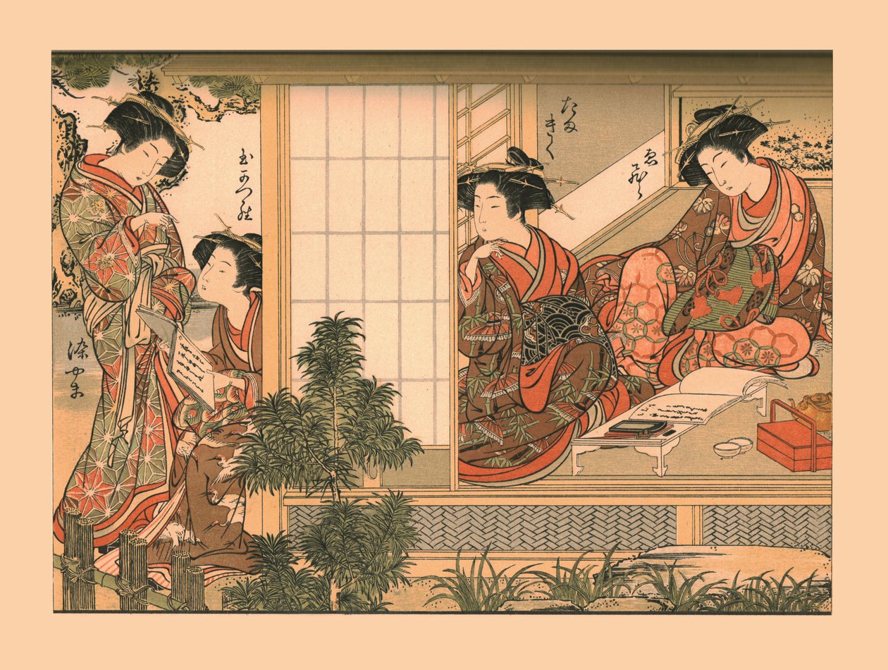 日本美女，1776年，1886年 作者 威廉·格雷夫