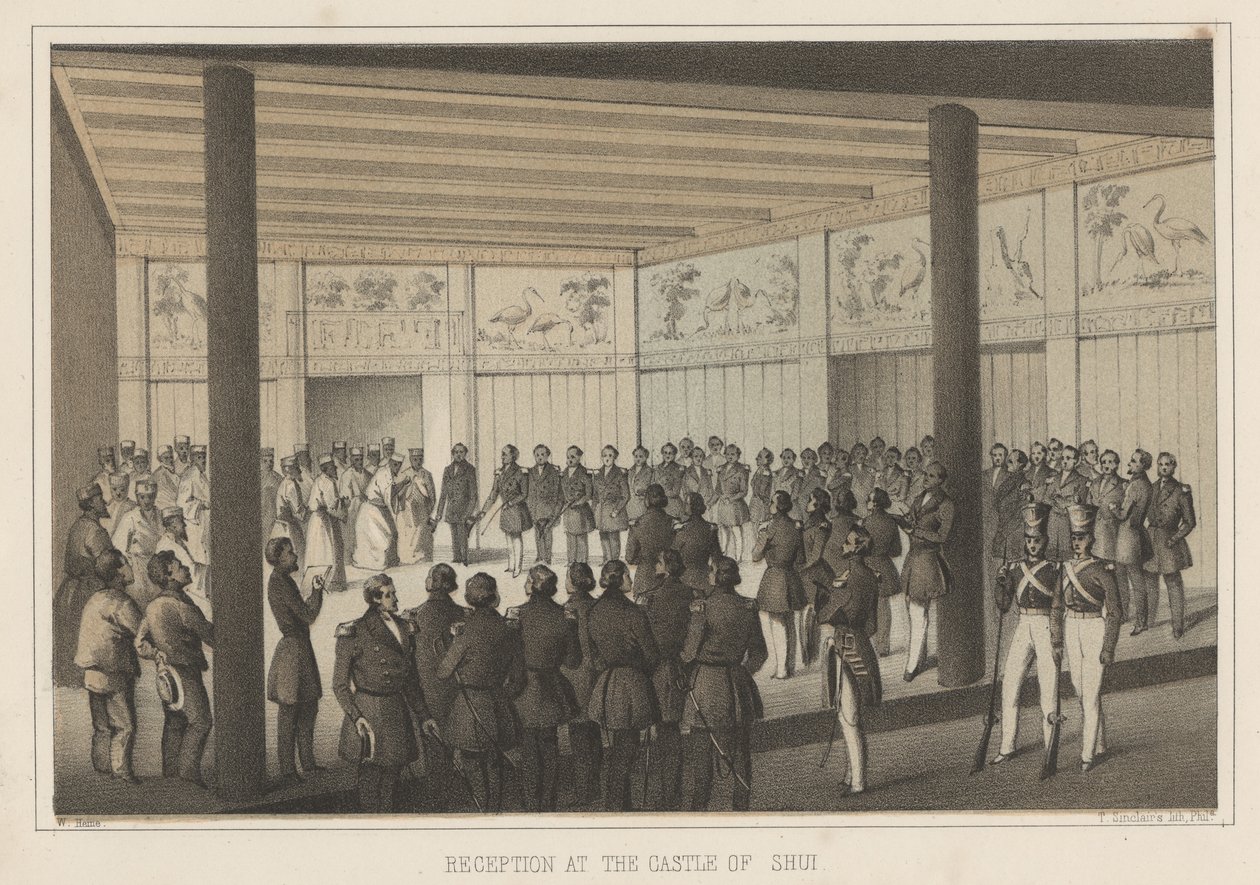 1855年在瑞士城堡接待 作者 威廉·约瑟夫·海涅