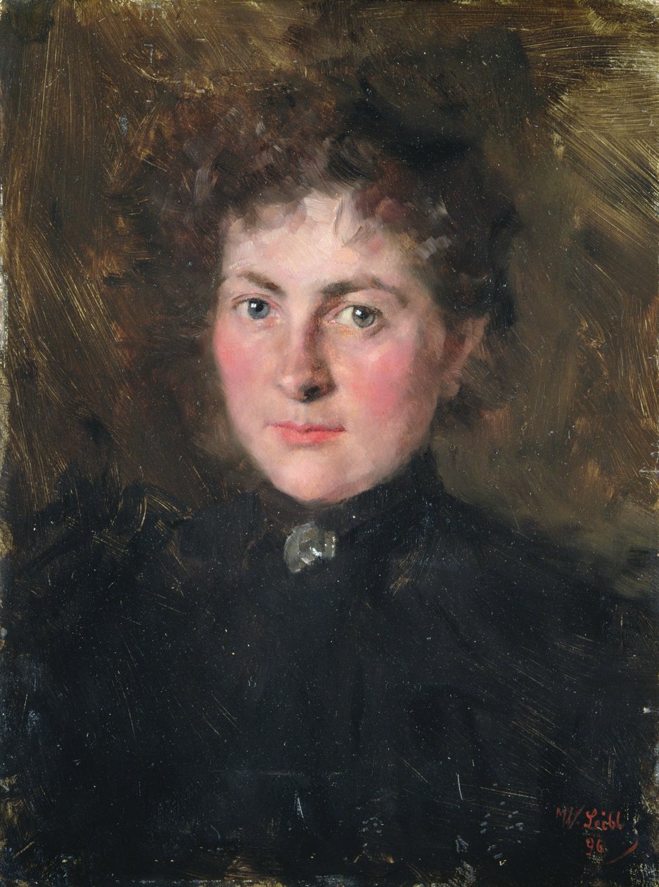 Felicia Kirchdorffer，艺术家的侄女，1896年 作者 威廉·玛丽亚·胡贝图斯·莱布尔