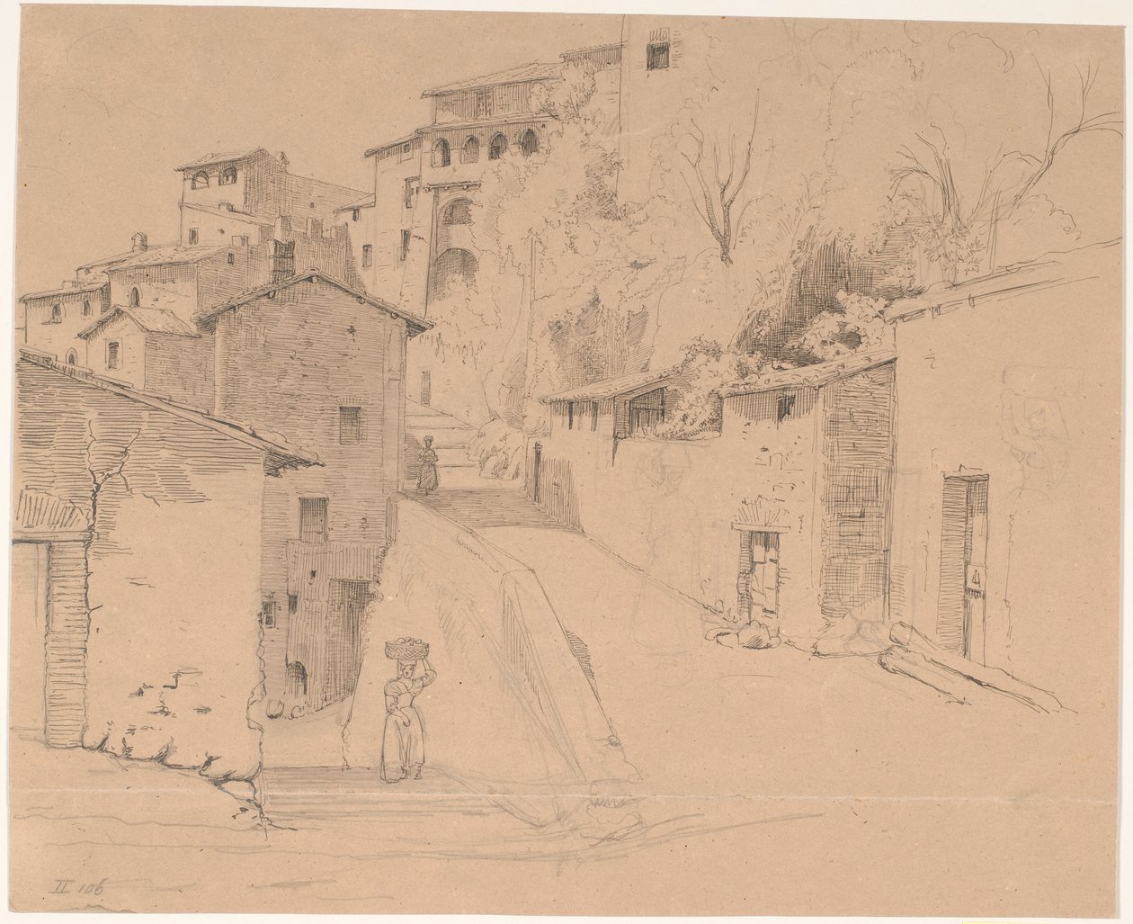 Via Piave med La Porta Su i Olevano Romano 作者 威廉·马斯特兰德