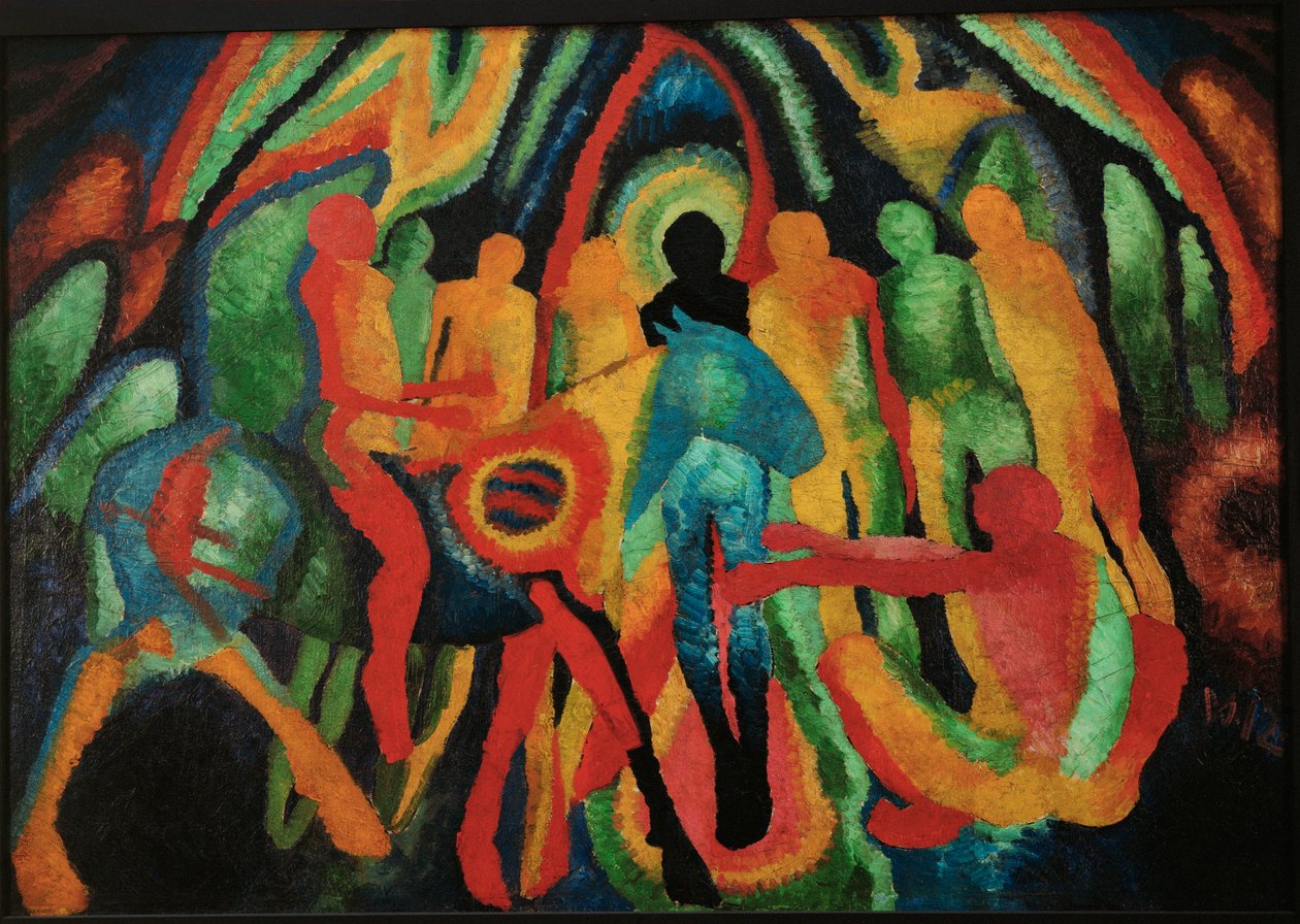 进入耶路撒冷（布面油画） 作者 威廉·莫格纳