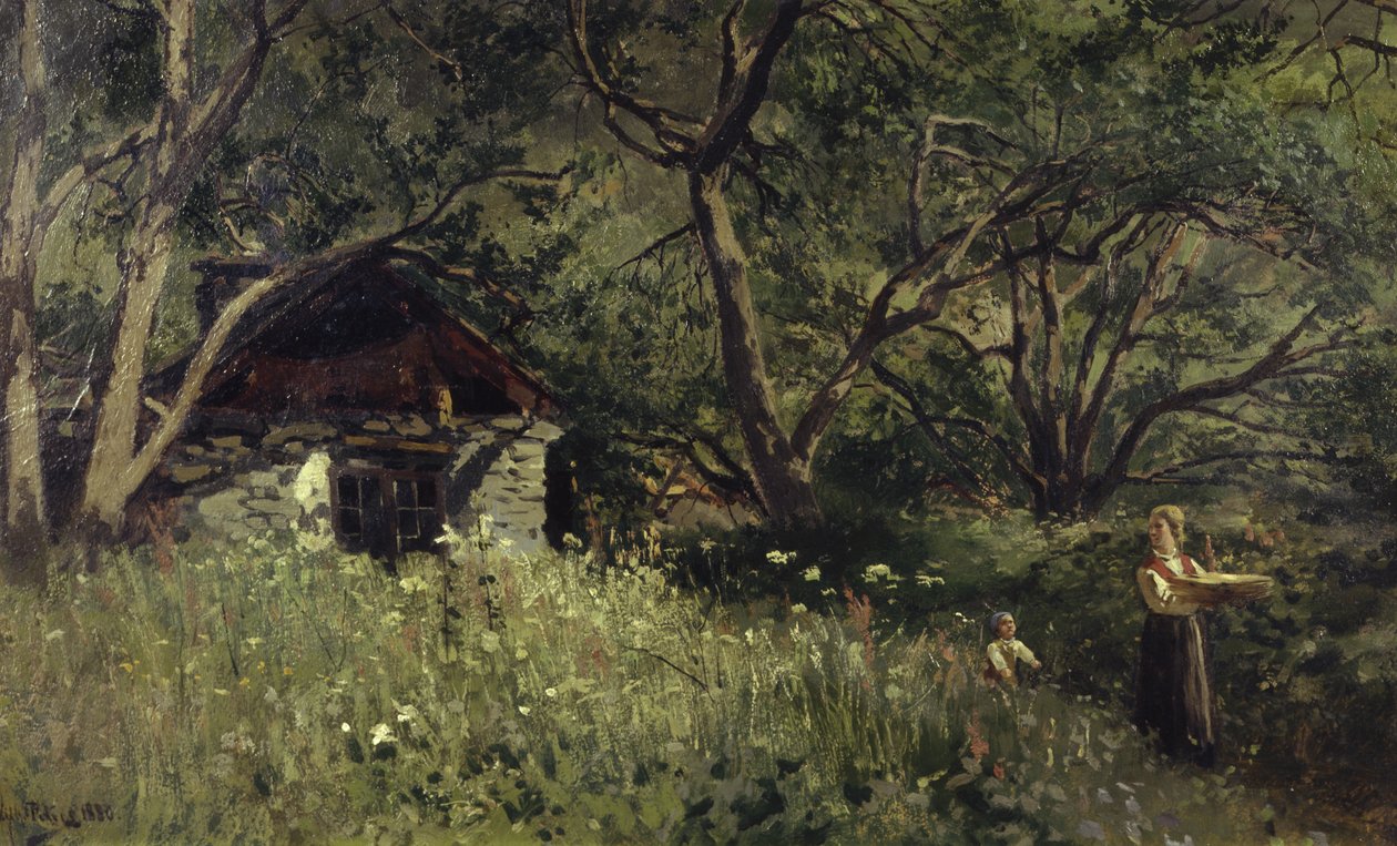 夏日烘烤（布面油画） 作者 威廉·彼得斯