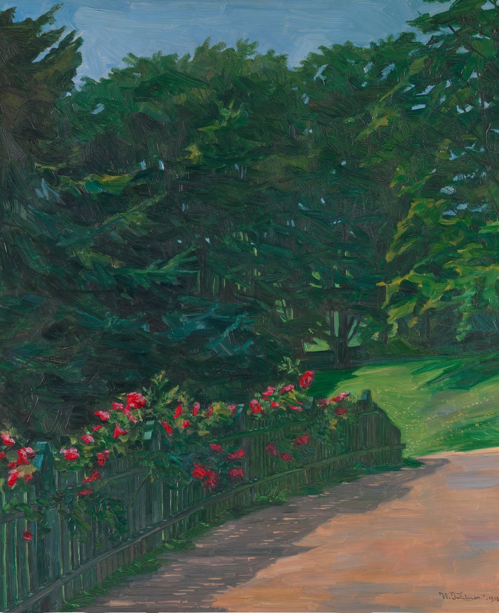 景观，1910年。 作者 威廉·特吕布纳
