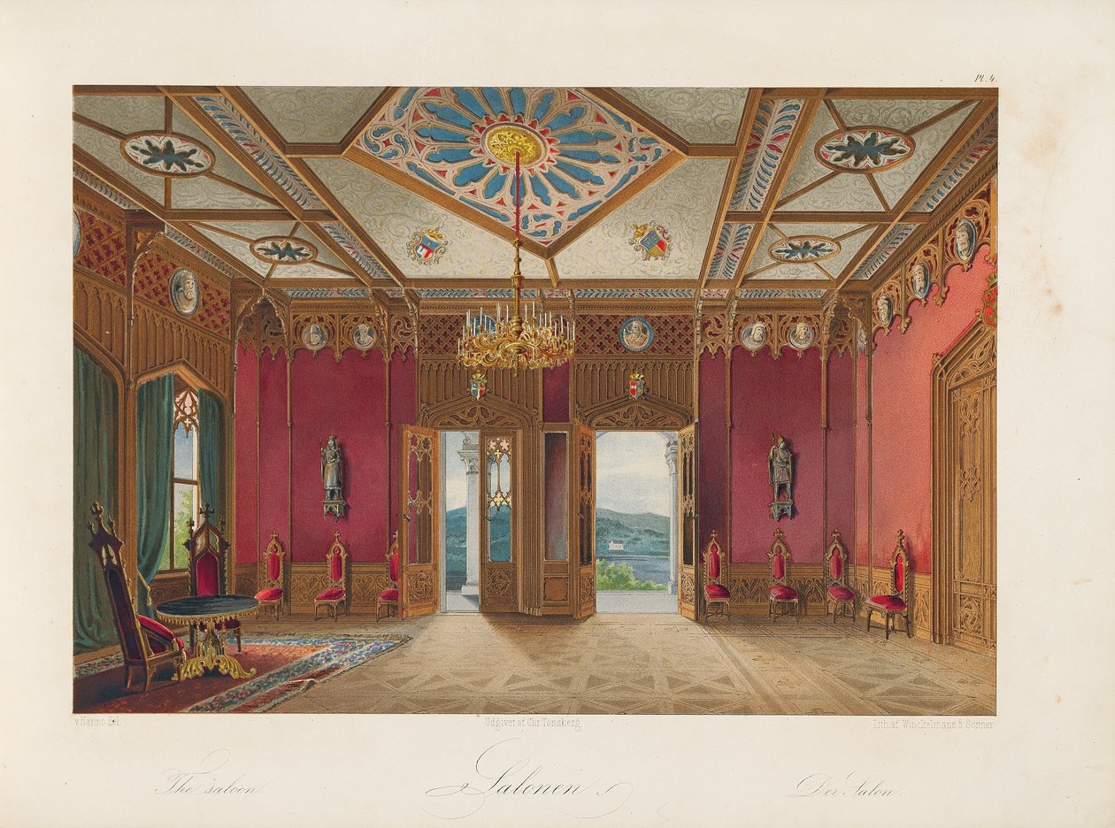 Oscarshal Saloon，1852年 作者 威廉·汉诺