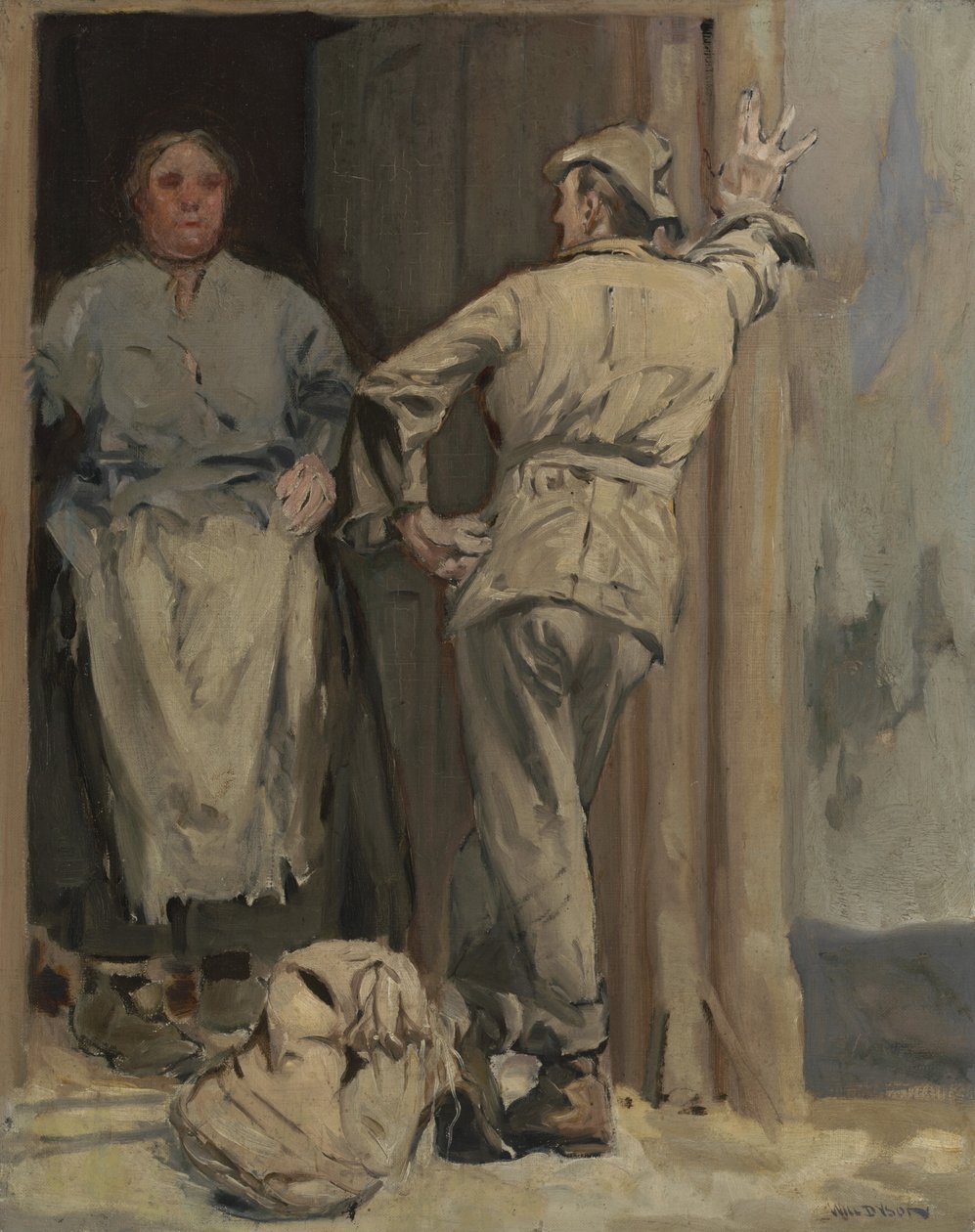 蝙蝠侠（Compree洗夫人），1920年（木板上的油画） 作者 威尔·戴森