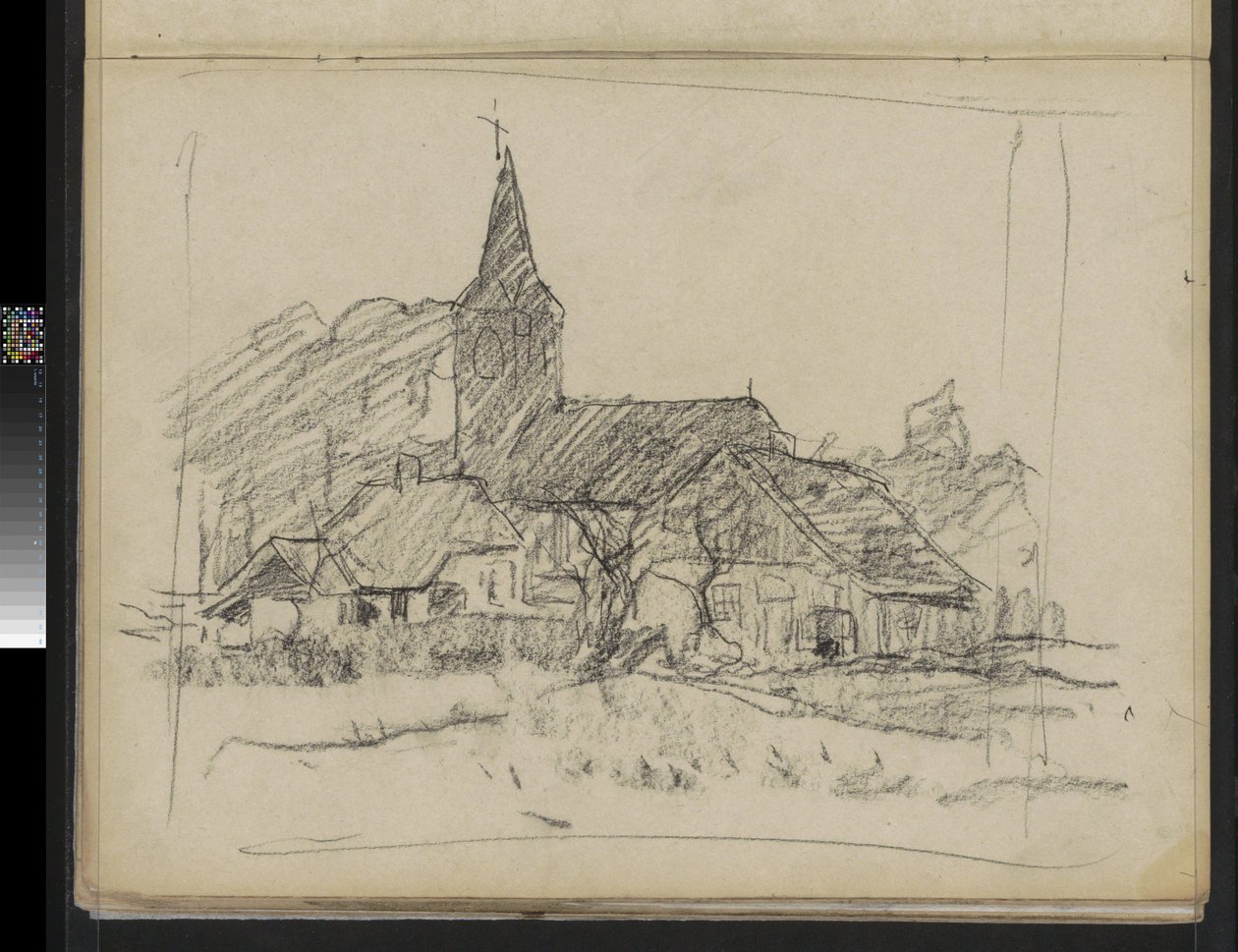 Diepenheim看法与Johanneskerk，Willem Witsen 作者 威廉·阿诺杜斯·维特森