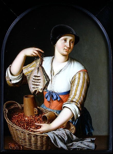 鱼妻，1725年 作者 威廉·范·米耶里斯（Willem Van Mieris）