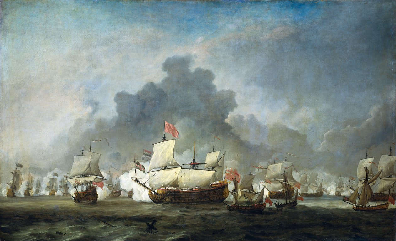 Michiel Adriaensz de Ruyter对约克公爵的冲突 作者 威廉·范德维尔德