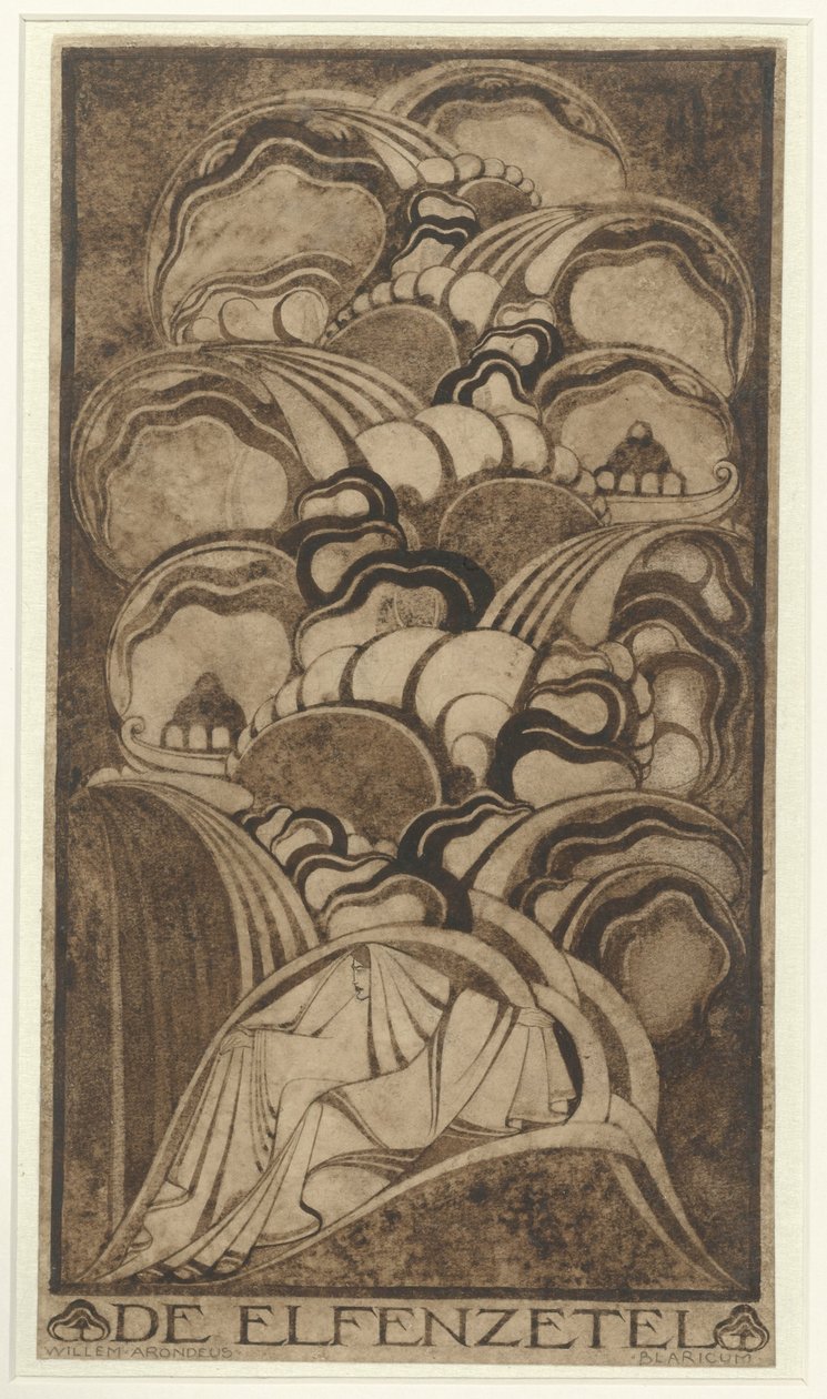 De Elfenzetel（物品上的原标题） 作者 Willem Arondeus（艺术家签名）