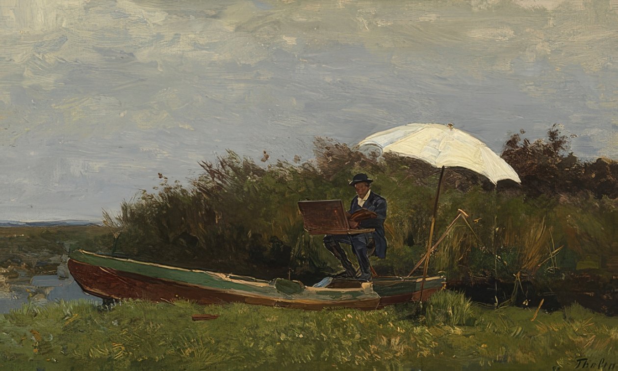 保罗·加布里埃尔（PaulGabriël）在船上工作。 1882 作者 威廉·巴斯蒂安·图伦