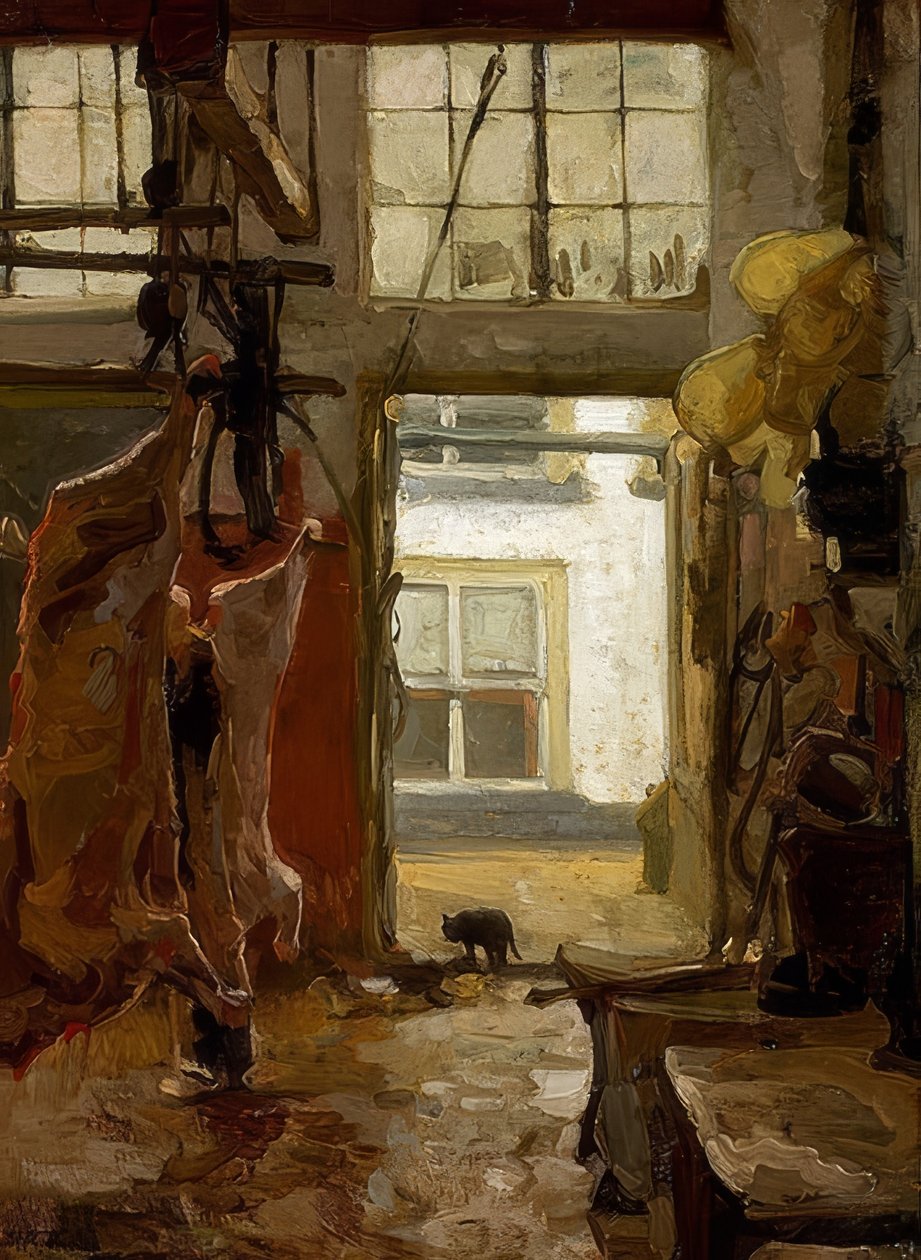屠宰场。 1889年 作者 威廉·巴斯蒂安·图伦