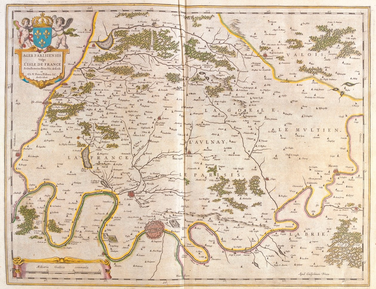 法兰西岛，阿姆斯特丹 Willem Blaeu 的《Theatrum Orbis Terrarum, sive Atlas Novus》中 作者 威廉·布劳