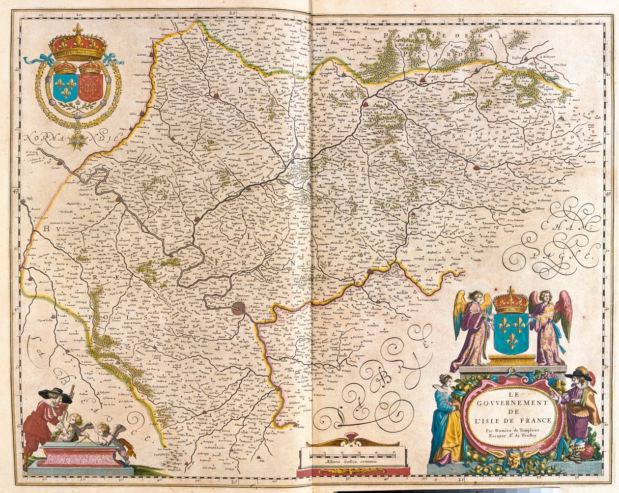 法兰西岛，阿姆斯特丹 Willem Blaeu 的《Theatrum Orbis Terrarum, sive Atlas Novus》中 作者 威廉·布劳